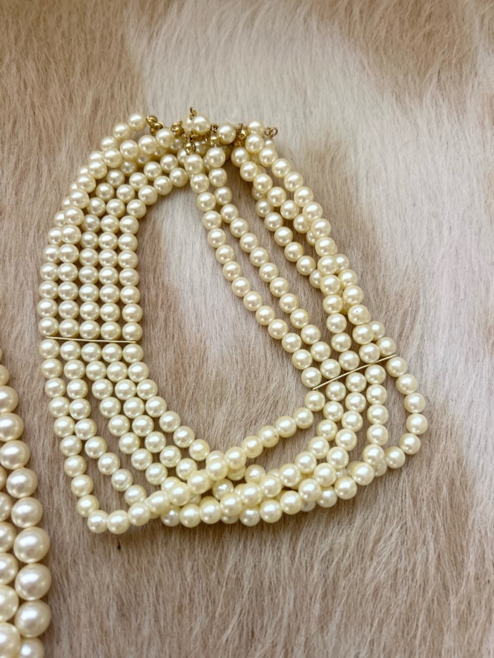 Vintage Faux Pearls Necklace Choker Collection - Picture 3 of 6